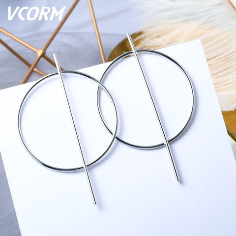 New Korean Acrylic Earrings For Women Statement Vintage Geometric Gold Dangle Drop Earrings 2019 Female Wedding Fashion Jewelry