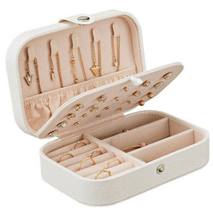 Portable Travel Jewelry Box Organizer Velvet Jewellery Ornaments Case Elegant Earrings Rings Ear Stud Necklace Display Box