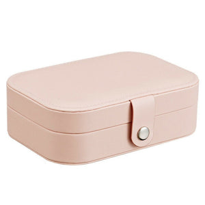 Portable Travel Jewelry Box Organizer Velvet Jewellery Ornaments Case Elegant Earrings Rings Ear Stud Necklace Display Box