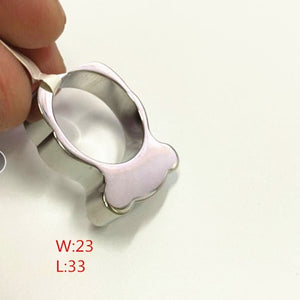 R221--Unadjustable Finger Ring 1PC Stainless Steel BEAR  jewelry  Fashion Jewelry Top-grade Plated Factory Price wholesale