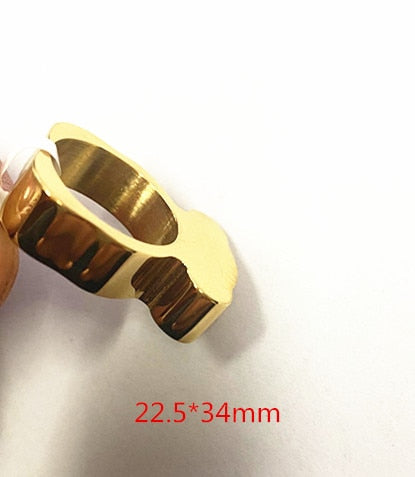 R221--Unadjustable Finger Ring 1PC Stainless Steel BEAR  jewelry  Fashion Jewelry Top-grade Plated Factory Price wholesale