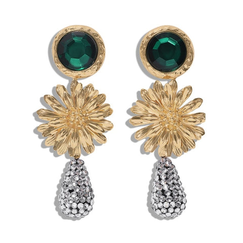 Dvacaman New Designs Crystal Square Drop Earrings for Women 2019 Fashion Rhinestone Statement Earrings Dangle Wedding Jewelry