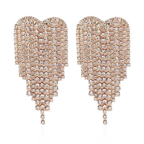 Dvacaman New Designs Crystal Square Drop Earrings for Women 2019 Fashion Rhinestone Statement Earrings Dangle Wedding Jewelry