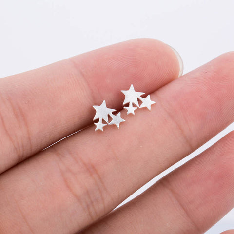 Jisensp Real 925 Sterling Silver Stud Earrings for Women Wedding Jewelry Korean Pure Silver Animal Earings Pendientes Bijoux