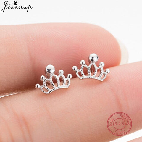 Jisensp Real 925 Sterling Silver Stud Earrings for Women Wedding Jewelry Korean Pure Silver Animal Earings Pendientes Bijoux