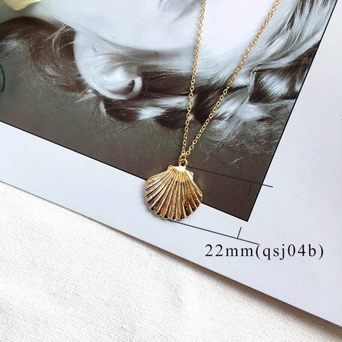 Pearl Sea Shell Earrings For Women Gold Color Trendy Metal Shell Cowrie Statement Dangle Earrings 2019 New Summer Beach Jewelry