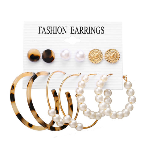 Pearl Sea Shell Earrings For Women Gold Color Trendy Metal Shell Cowrie Statement Dangle Earrings 2019 New Summer Beach Jewelry