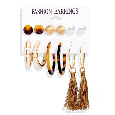 Pearl Sea Shell Earrings For Women Gold Color Trendy Metal Shell Cowrie Statement Dangle Earrings 2019 New Summer Beach Jewelry