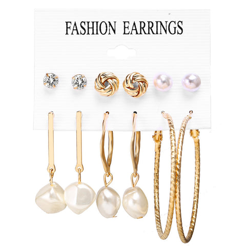 Pearl Sea Shell Earrings For Women Gold Color Trendy Metal Shell Cowrie Statement Dangle Earrings 2019 New Summer Beach Jewelry