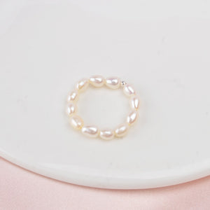 ASHIQI 2019 Fashion 3-4mm Mini Small Natural Freshwater Pearl Rings for Women Real 925 Sterling Silver Jewelry for Women Gift