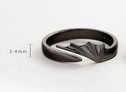 Silvology 925 Sterling Silver Angel And Devil Couple Rings Original Creative Texture Romantic Rings For Lovers Festival Jewelry