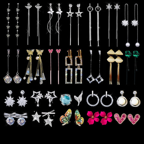 2019 Earing Oorbellen Japanese And Korean Version Long Tassels Eardrop Contracted Air-defense Allergic Stud Earrings Tassel