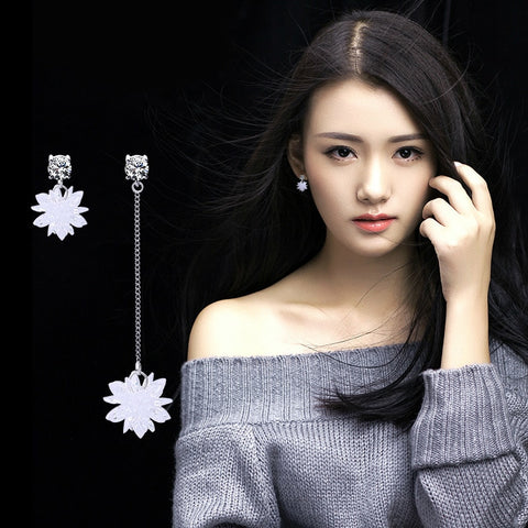 2019 Earing Oorbellen Japanese And Korean Version Long Tassels Eardrop Contracted Air-defense Allergic Stud Earrings Tassel