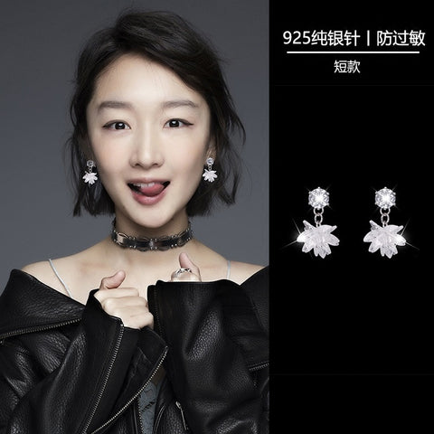 2019 Earing Oorbellen Japanese And Korean Version Long Tassels Eardrop Contracted Air-defense Allergic Stud Earrings Tassel