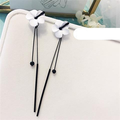 2019 Earing Oorbellen Japanese And Korean Version Long Tassels Eardrop Contracted Air-defense Allergic Stud Earrings Tassel