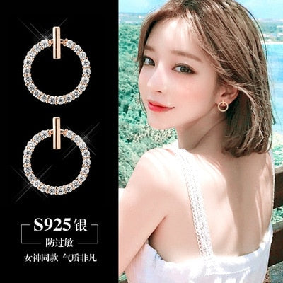 2019 Earing Oorbellen Japanese And Korean Version Long Tassels Eardrop Contracted Air-defense Allergic Stud Earrings Tassel