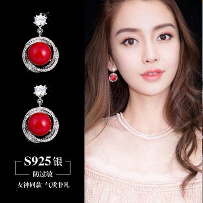 2019 Earing Oorbellen Japanese And Korean Version Long Tassels Eardrop Contracted Air-defense Allergic Stud Earrings Tassel