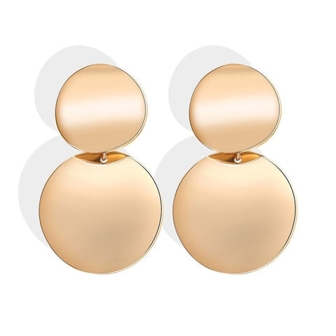 Mode boucles d'oreilles 2019 grand géométrique rond boucles d'oreilles pour les femmes suspendus boucles d'oreilles goutte boucle d'oreille moderne femme bijoux