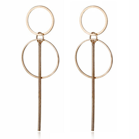 Mode boucles d'oreilles 2019 grand géométrique rond boucles d'oreilles pour les femmes suspendus boucles d'oreilles goutte boucle d'oreille moderne femme bijoux