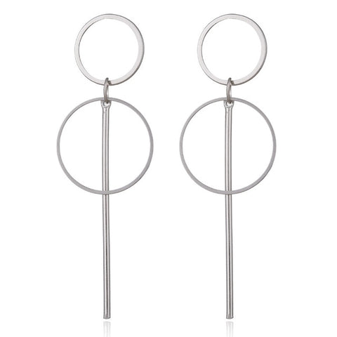 Mode boucles d'oreilles 2019 grand géométrique rond boucles d'oreilles pour les femmes suspendus boucles d'oreilles goutte boucle d'oreille moderne femme bijoux
