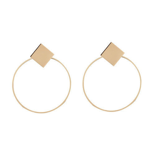 Mode boucles d'oreilles 2019 grand géométrique rond boucles d'oreilles pour les femmes suspendus boucles d'oreilles goutte boucle d'oreille moderne femme bijoux