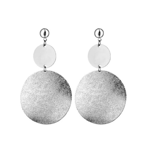 Mode boucles d'oreilles 2019 grand géométrique rond boucles d'oreilles pour les femmes suspendus boucles d'oreilles goutte boucle d'oreille moderne femme bijoux