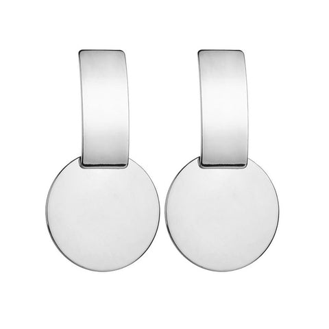 Mode boucles d'oreilles 2019 grand géométrique rond boucles d'oreilles pour les femmes suspendus boucles d'oreilles goutte boucle d'oreille moderne femme bijoux