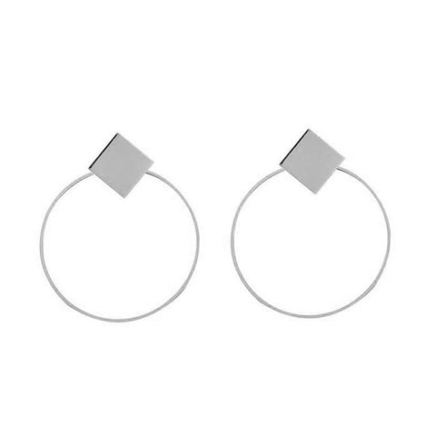 Mode boucles d'oreilles 2019 grand géométrique rond boucles d'oreilles pour les femmes suspendus boucles d'oreilles goutte boucle d'oreille moderne femme bijoux