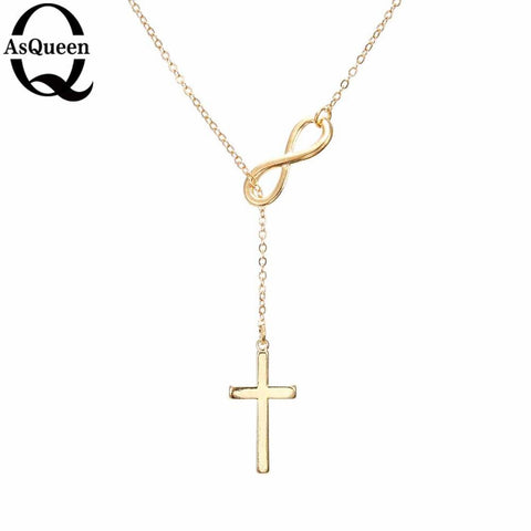 Small Gold Cross Pendant Necklace Women Girl Kids Mini Charm Pendant Gold Color Jewelry Crucifix Christian Ornaments